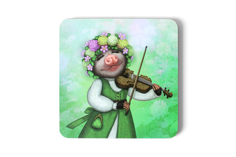 Coaster "The older the fiddle the sweeter the tune" (Opossum)