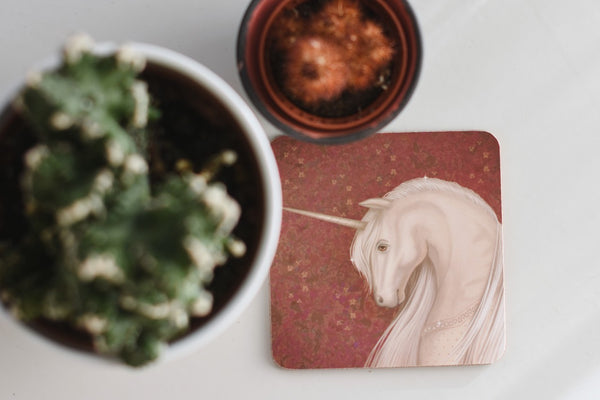 Coaster "Don’t ask questions about fairy tales" (Unicorn)