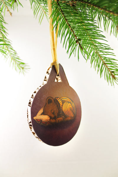 Christmas tree decoration "Morning is wiser than evening" (Bear)