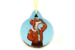 Christmas tree decoration "Have courage and the world is yours" (Dog)