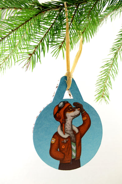 Christmas tree decoration "Have courage and the world is yours" (Dog)