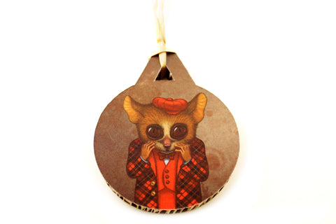 Christmas tree decoration "Fear has big eyes" (Mouse lemur)