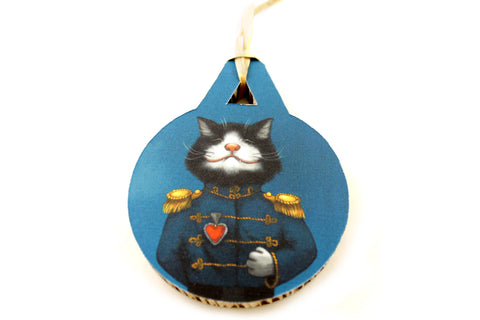 Christmas tree decoration "All's fair in love and war" (Cat)