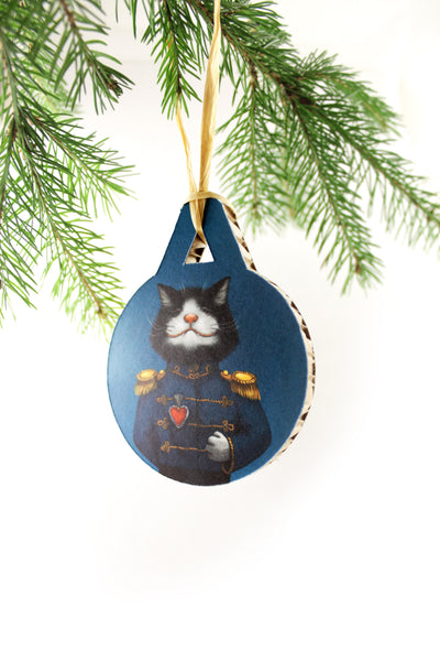Christmas tree decoration "All's fair in love and war" (Cat)