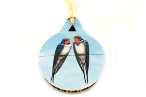 Christmas tree decoration "Everybody loves his homeland" (Swallows)