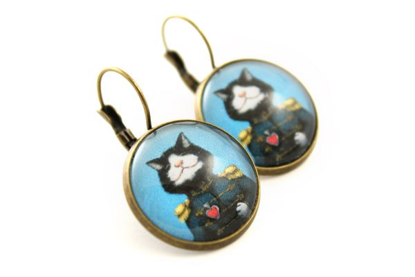 Earrings "All's fair in love and war" (Cat)