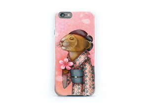 iPhone cover "A fallen blossom never returns to the branch" (Pika)