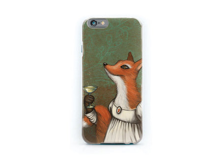iPhone cover "She who doesn't risk never gets to drink champagne" (Fox)