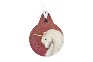 Christmas tree decoration "Don’t ask questions about fairy tales" (Unicorn)
