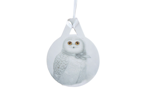 Christmas tree decoration "The North wind does blow and we shall have snow" (Snowy owl)