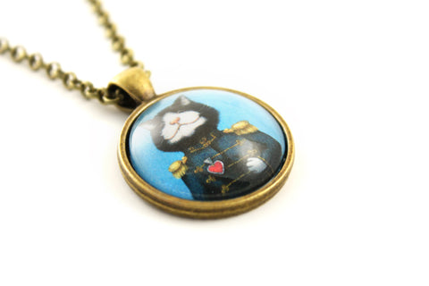 Pendant "All's fair in love and war" (Cat)