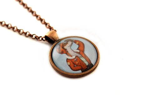 Pendant "Have courage and the world Is yours" (Dog)