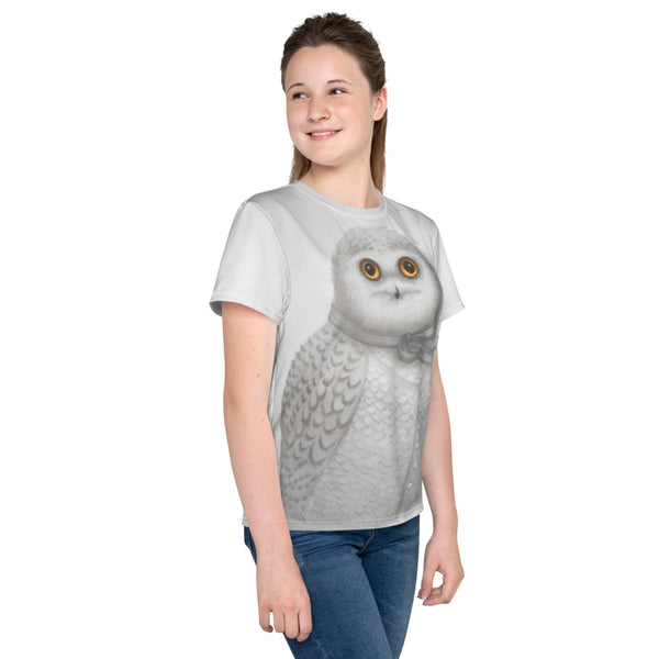 Unisex youth T-Shirt "The North wind does blow and we shall have snow" (Snowy owl)
