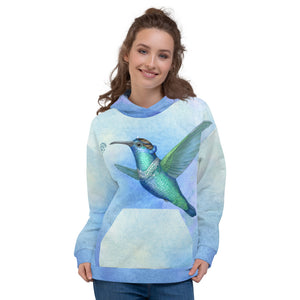 Unisex hoodie "Small is beautiful" (Hummingbird)