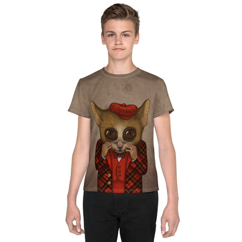 Unisex youth T-shirt "Fear has big eyes" (Mouse lemur)