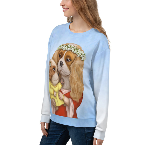 Unisex sweatshirt "Time brings everything to those who can wait for it" (Cavalier King Charles Spaniels)