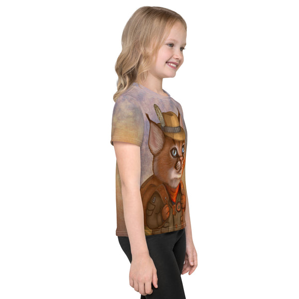 Unisex kids T-shirt "The wise traveler leaves his heart at home" (Caracal)