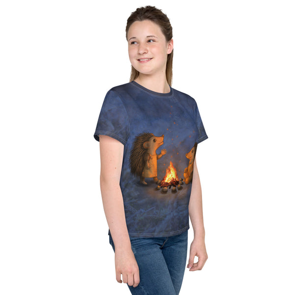 Unisex youth T-shirt "Blacksmith's children are not afraid of sparks" (Hedgehogs)