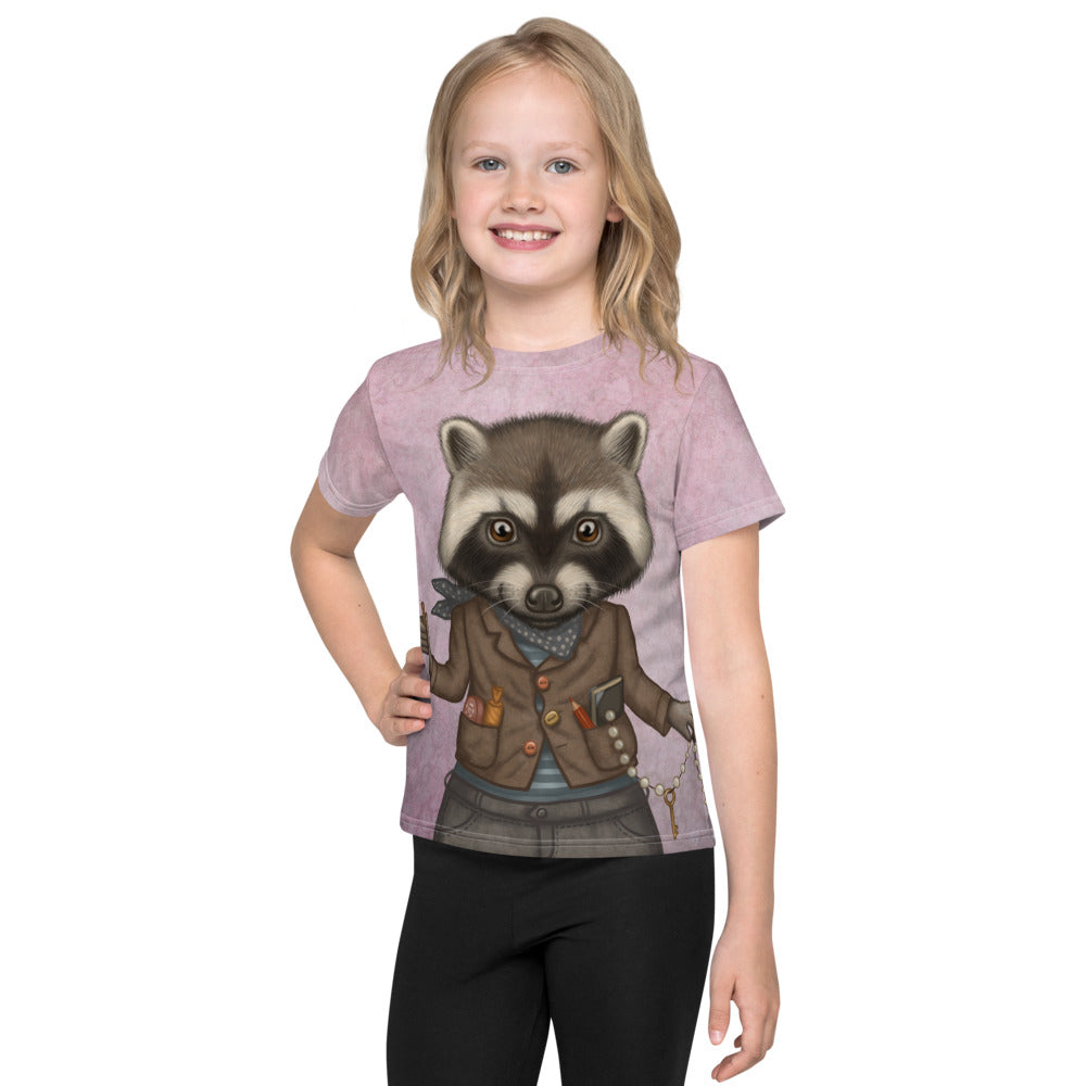 Unisex kids T-shirt "Finders keepers" (Raccoon)
