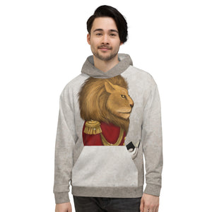 Unisex hoodie "The word is stronger than the army" (Lion)