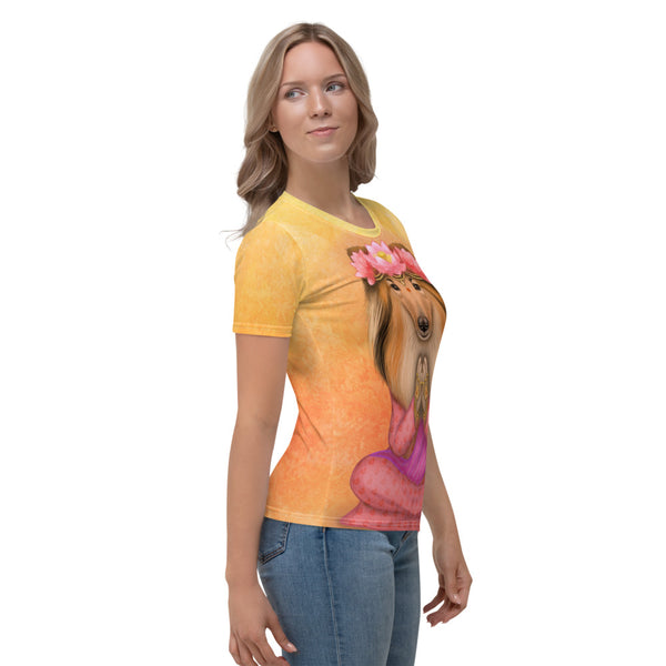 Women's T-shirt "What we think, we become" (Rough Collie)