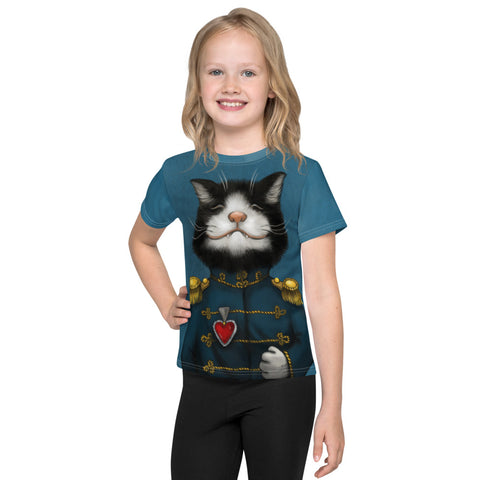 Unisex kids T-shirt "All’s fair in love and war" (Cat)