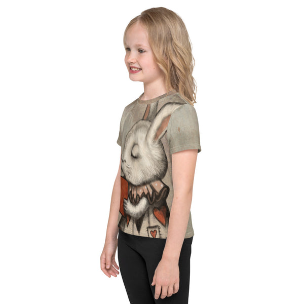 Unisex kids T-Shirt "Lucky at cards, unlucky in love" (Hare)