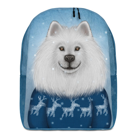 Backpack "No snowflake ever falls in the wrong place" (Samoyed)