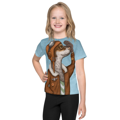 Unisex kids T-shirt "Have courage and the world is yours" (Dog)