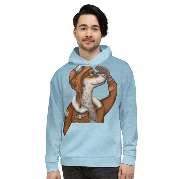 Unisex hoodie "Have courage and the world is yours" (Dog)