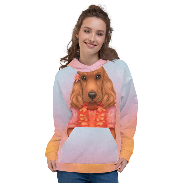 Unisex hoodie "Love is worn like a wreath through the summers and the winters" (English Cocker Spaniel)