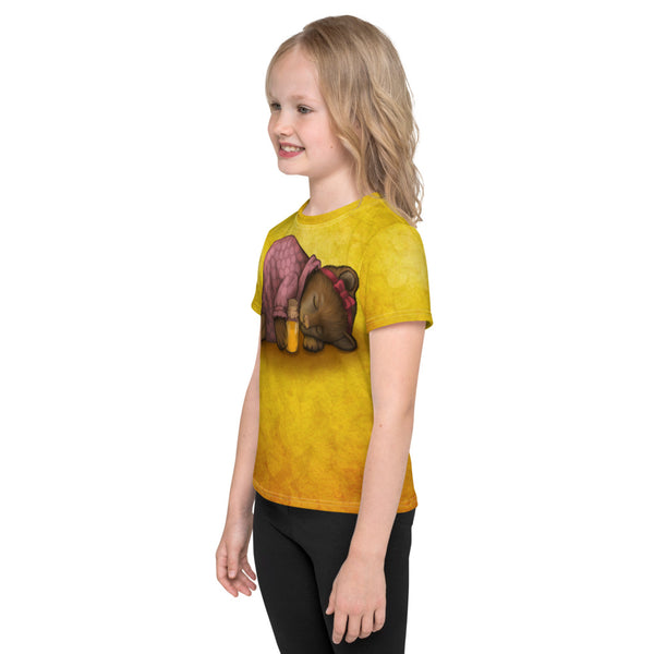 Unisex kids T-shirt "Sleeping is sweeter than honey" (Bear)