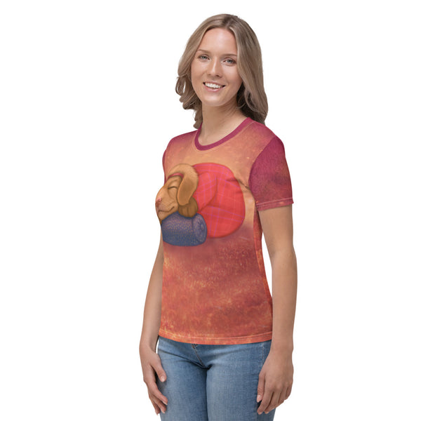 Women's T-shirt "Let her sleep for when she wakes she will move mountains" (Nova Scotia Duck Tolling Retriever)