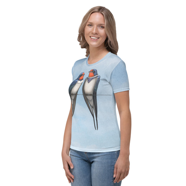Women's T-shirt "Everybody loves his homeland" (Swallows)