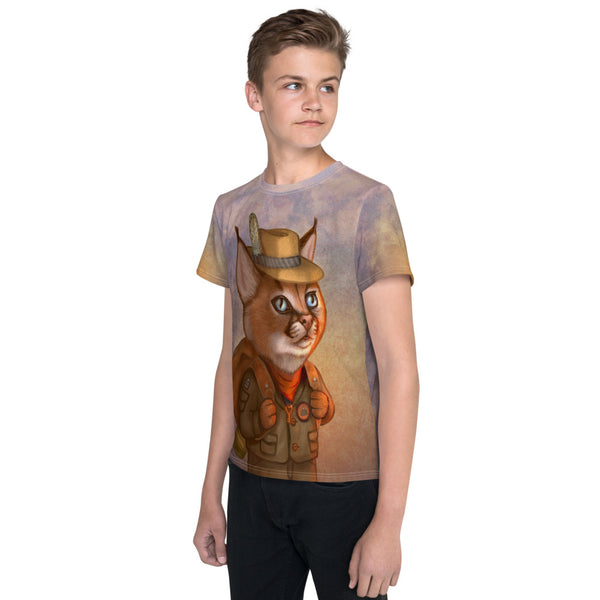 Unisex youth T-shirt "The wise traveler leaves his heart at home" (Caracal)