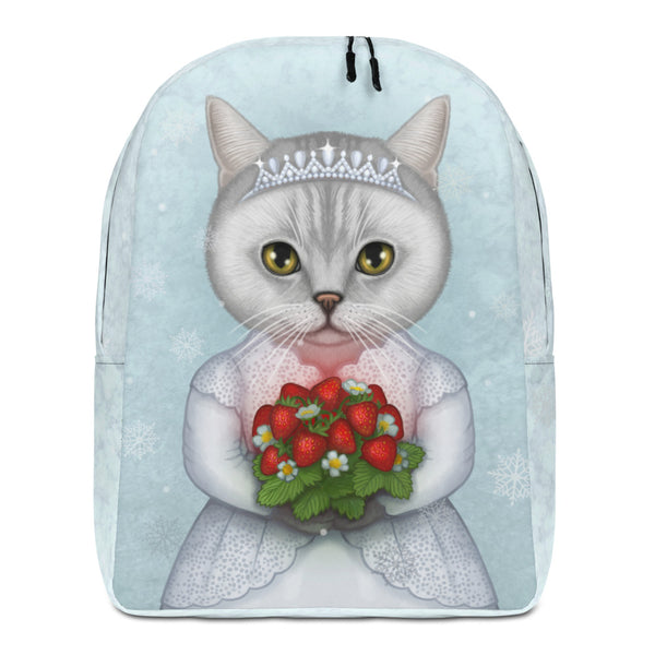 Backpack "Don't marry a girl who wants strawberries in January" (British shorthair)