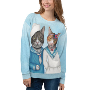 Unisex sweatshirt "Brothers and sisters are as close as hands and feet" (Cats)