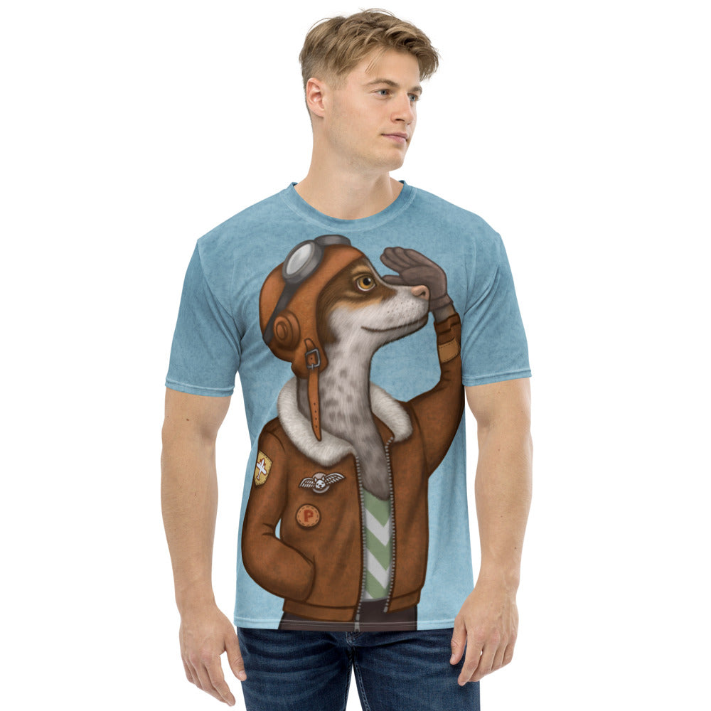 Men's T-shirt "Have courage and the world is yours" (Dog)