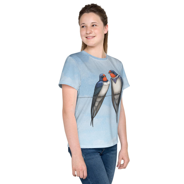 Unisex youth T-shirt "Everybody loves his homeland" (Swallows)