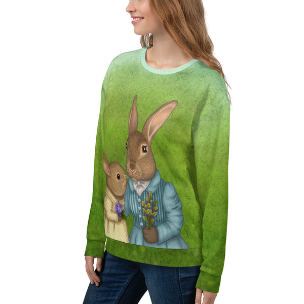 Unisex sweatshirt "It is never winter in the land of hope" (Hares)