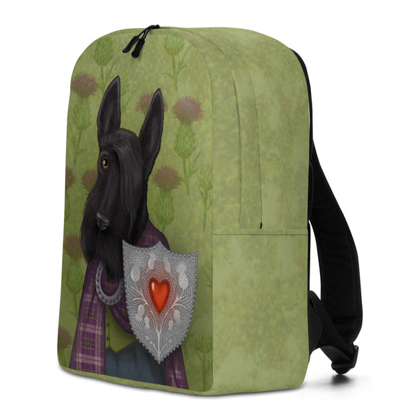 Backpack "Real power is in the heart" (Scottish Terrier)