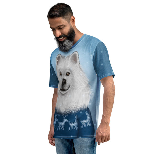 Men's T-shirt "No snowflake ever falls in the wrong place" (Samoyed)