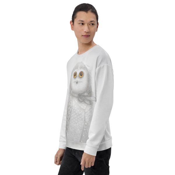 Unisex sweatshirt "The North wind does blow and we shall have snow" (Snowy owl)