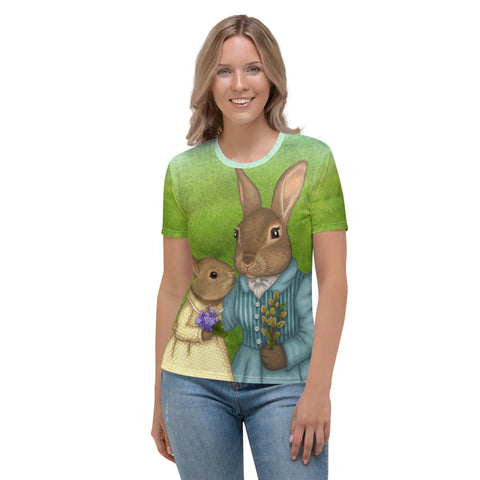 Women's T-shirt "It is never winter in the land of hope" (Hares)