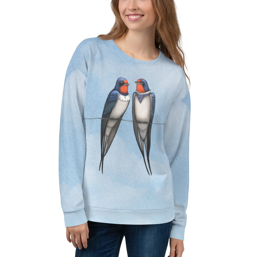 Unisex sweatshirt "Everybody loves his homeland" (Swallows)