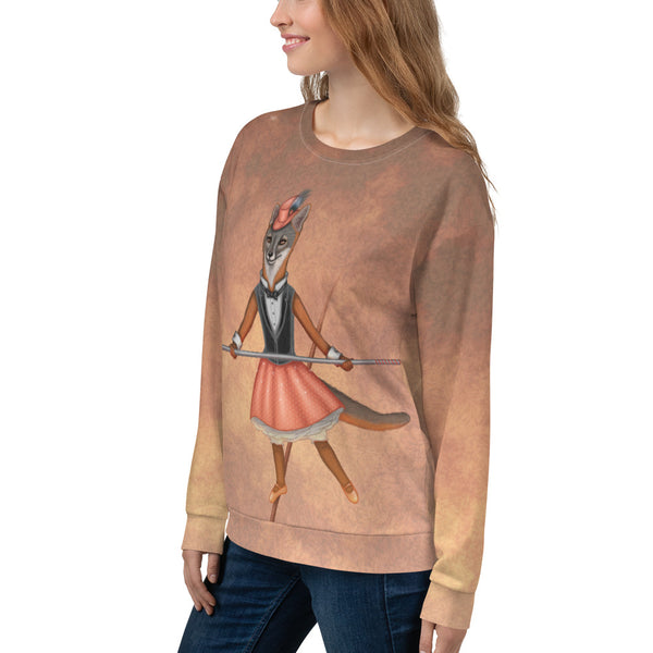 Unisex sweatshirt "A sense of humor is the pole to balance our steps on the tightrope of life" (Island fox)