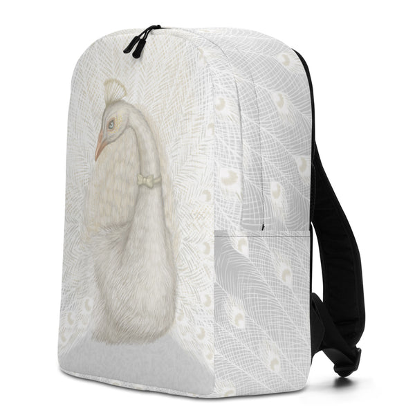 Backpack "Every bird is proud of its feathers" (White peacock)