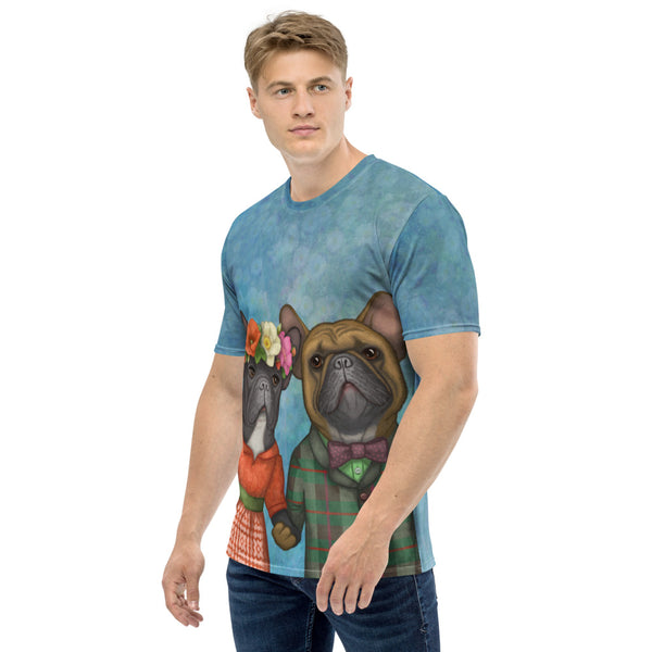 Men's T-shirt "A life without love is like a year without summer" (French Bulldogs)