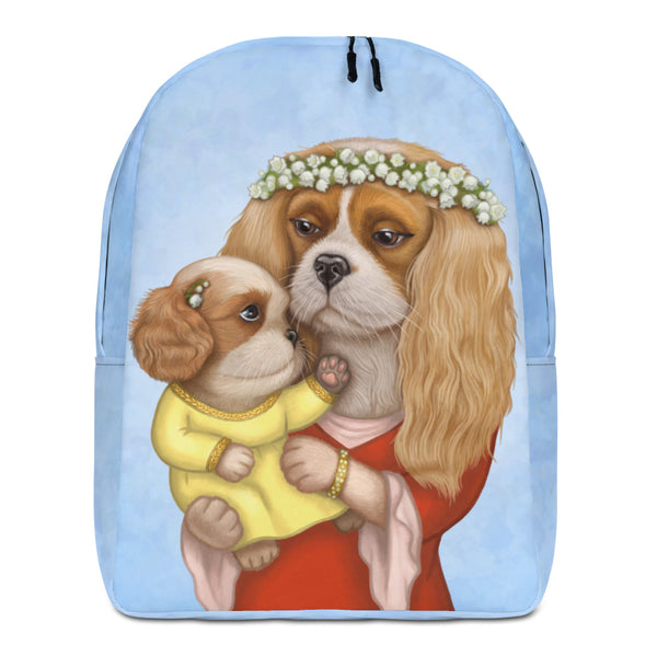 Backpack "Time brings everything to those who can wait for it" ( Cavalier King Charles spaniels)