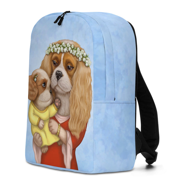 Backpack "Time brings everything to those who can wait for it" ( Cavalier King Charles spaniels)